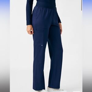 White Cross Navy Scrub Set